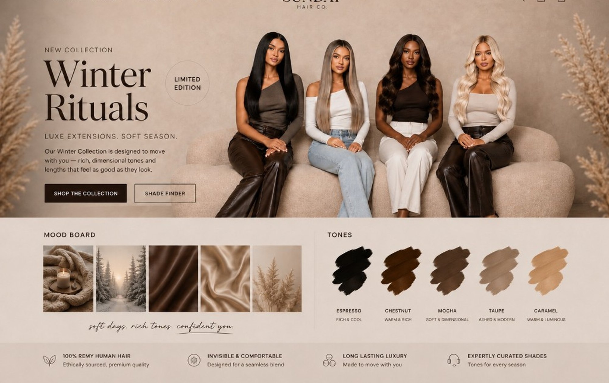 Winter Rituals collection spread